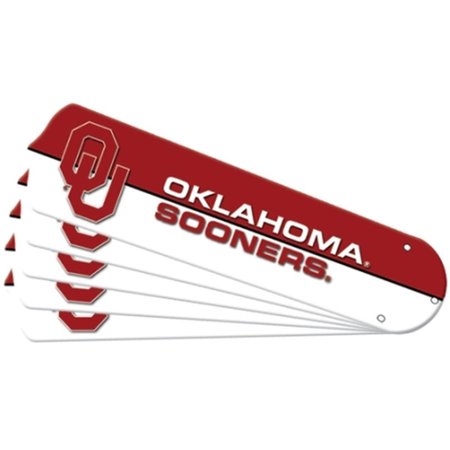 CEILING FAN DESIGNERS New NCAA OKLAHOMA SOONERS 42 in. Ceiling Fan Blade Set CE56781